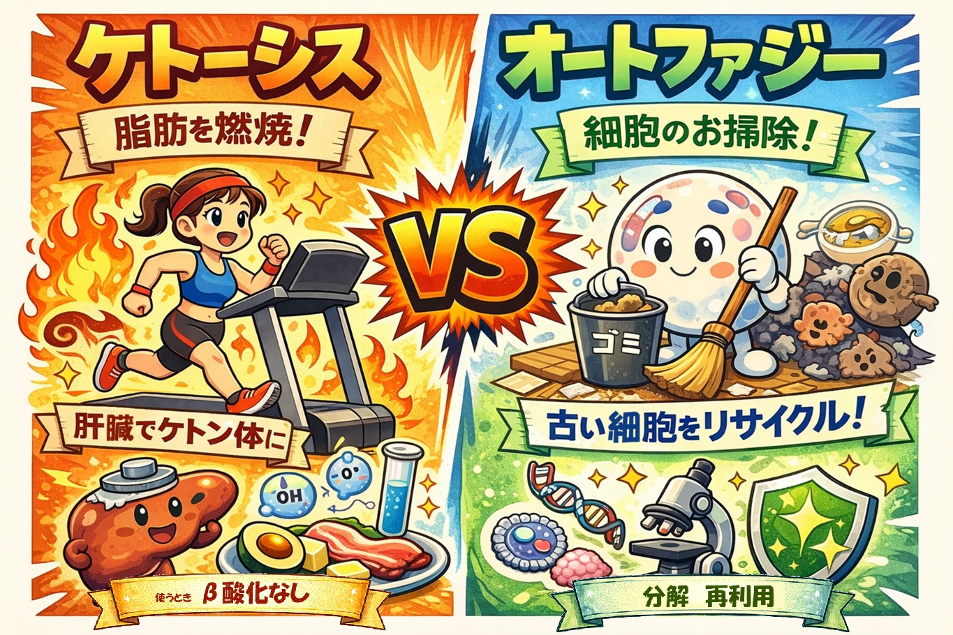 ケトンVSオートファジー
